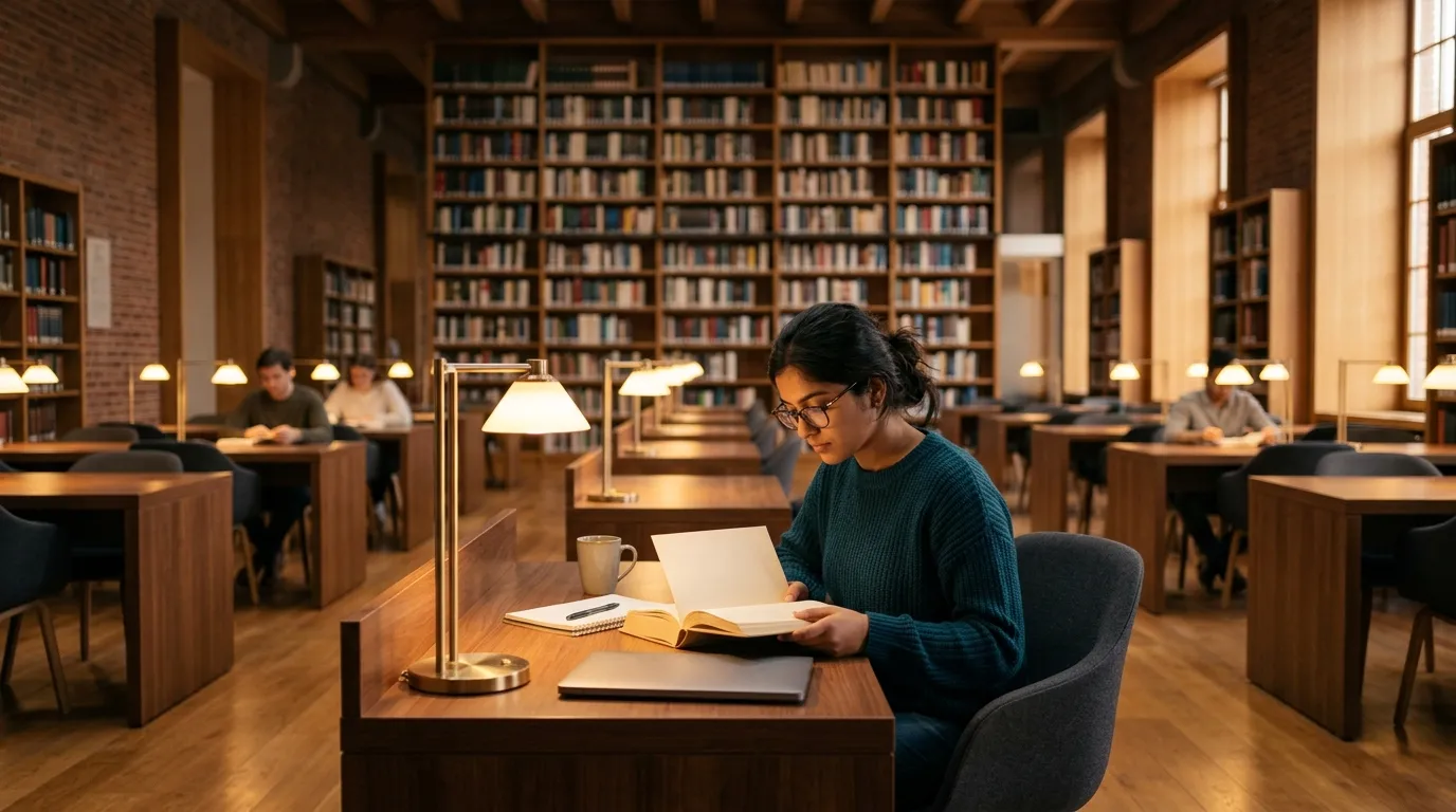 Quiet and premium study reading hall at Shelf Space Library in Navrangpura Ahmedabad